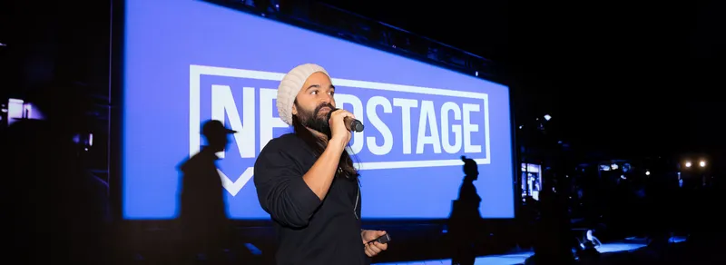 Zach Sekar · On stage at Nerdstage